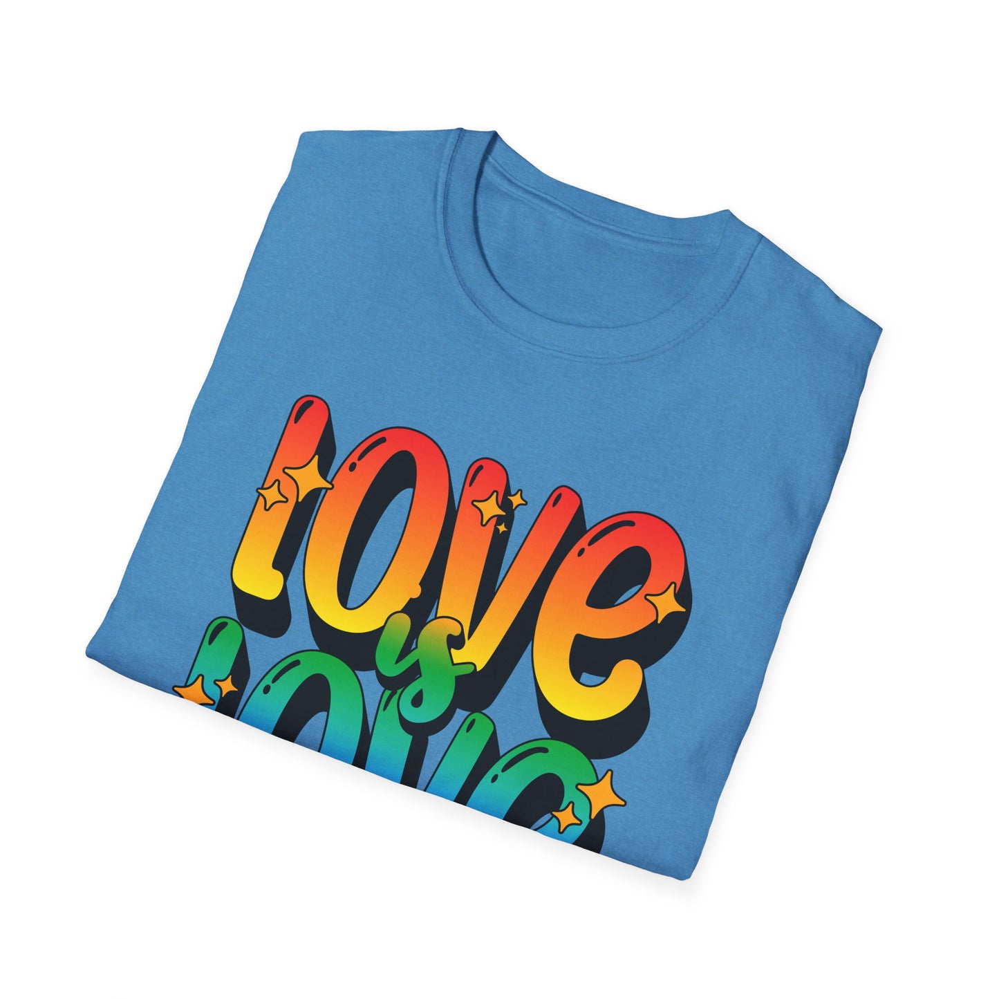 Love is Love Rainbow Unisex Graphic T-Shirt