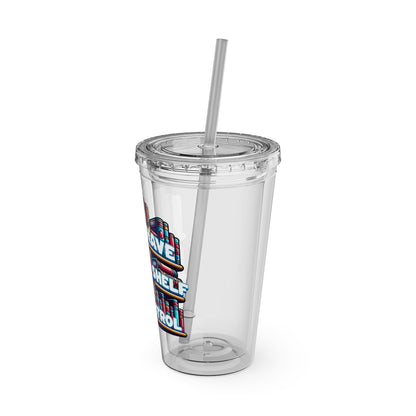 No Shelf Control 16oz Insulated Tumbler with Straw