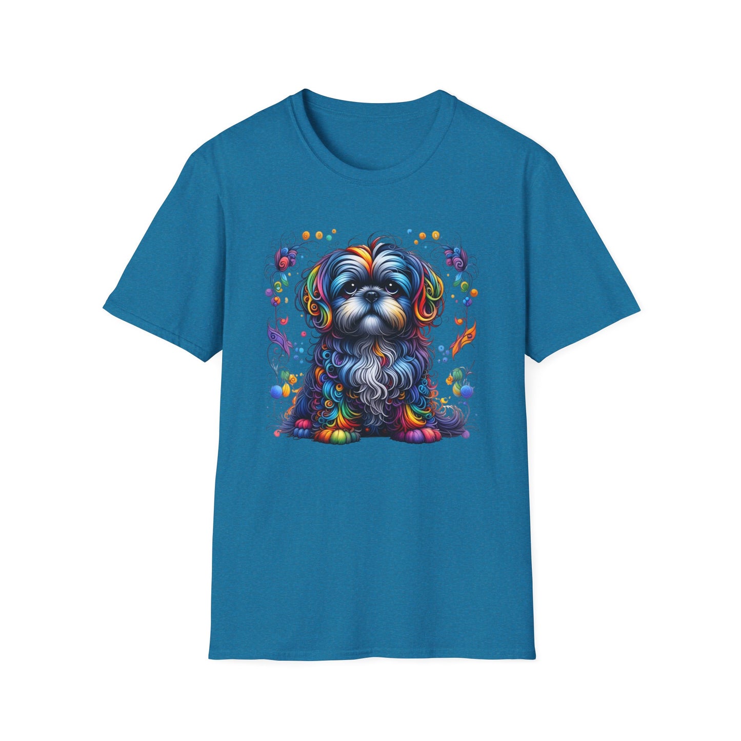 Colorful Shih Tzu Unisex Graphic T-Shirt