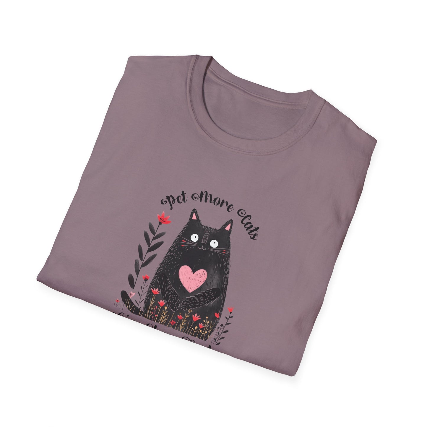 Pet More Cats Give Less F*cks Unisex T-Shirt