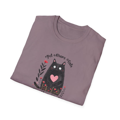 Pet More Cats Give Less F*cks Unisex T-Shirt