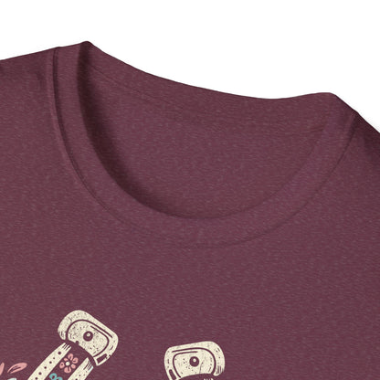 Wild and Free Horseshoe Floral Unisex Graphic T-Shirt