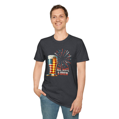 Red, White, & Brew Unisex Graphic T-Shirt