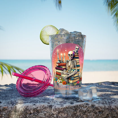 So Many Books 16oz Insulated Tumbler with Straw