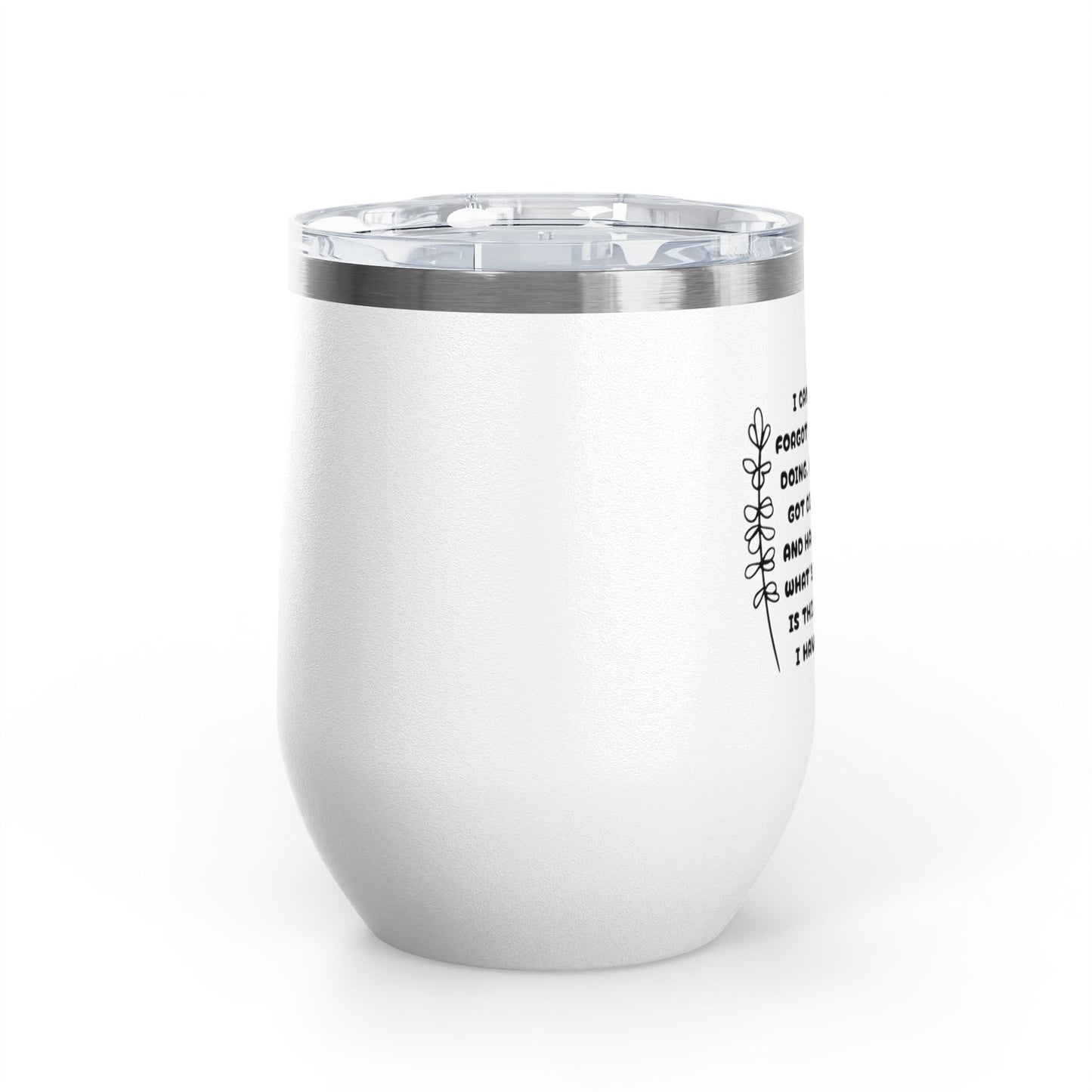 Scatterbrain 12oz Insulated Wine Tumbler