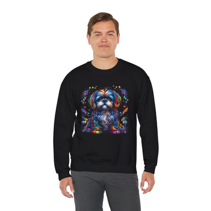 Colorful Shih Tzu Unisex Crewneck Sweatshirt