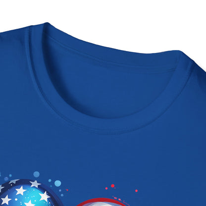All American Heart Patriotic Unisex Graphic T-Shirt