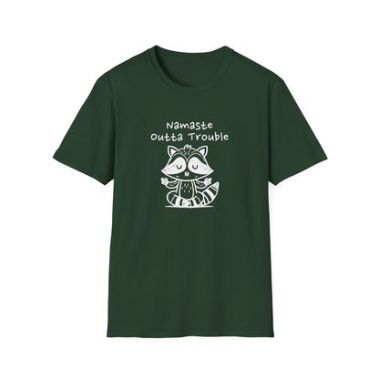 Namaste Outta Trouble Unisex Graphic T-Shirt