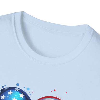 All American Heart Patriotic Unisex Graphic T-Shirt