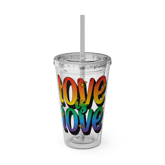 rainbow pride tumbler