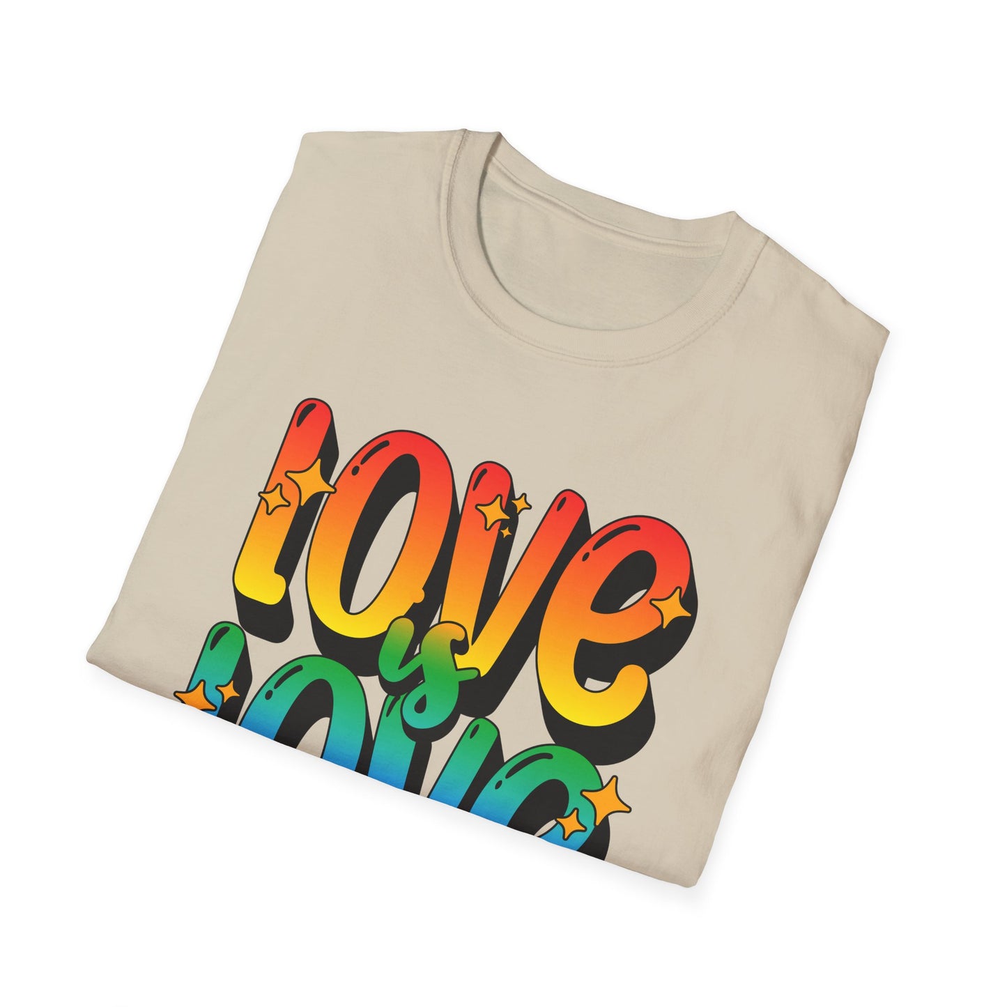 Love is Love Rainbow Unisex Graphic T-Shirt