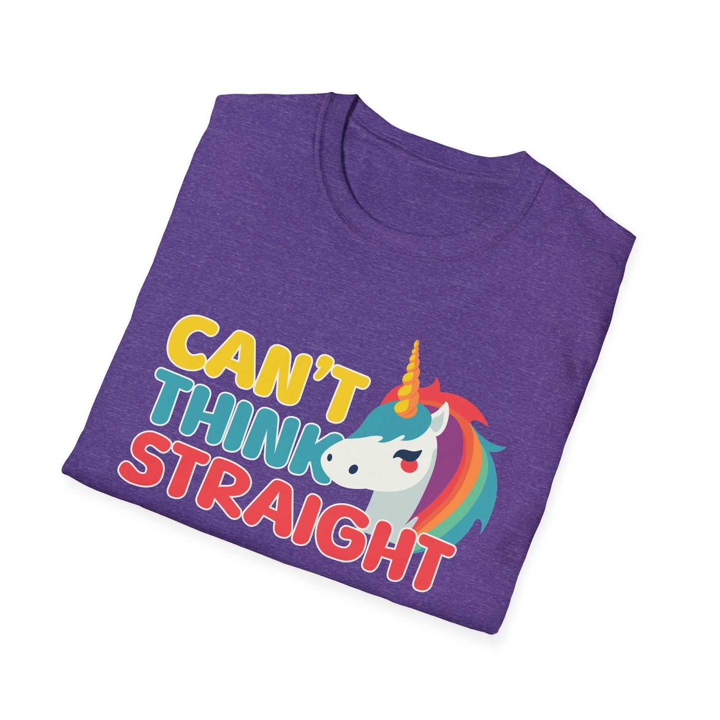 Unicorn Can't Think Straight Unisex Graphic T-Shirt