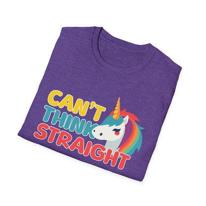 Unicorn Can't Think Straight Unisex Graphic T-Shirt
