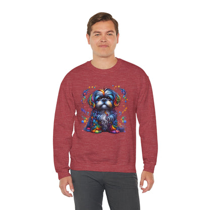 Colorful Shih Tzu Unisex Crewneck Sweatshirt