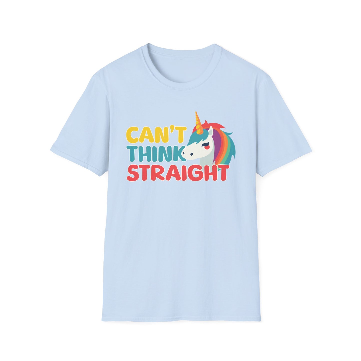 Unicorn Can't Think Straight Unisex Graphic T-Shirt