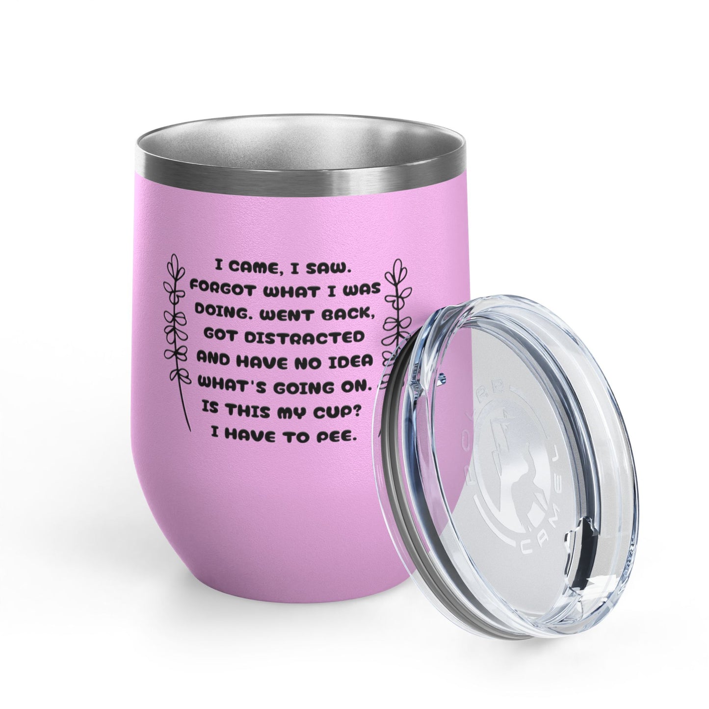 Scatterbrain 12oz Insulated Wine Tumbler