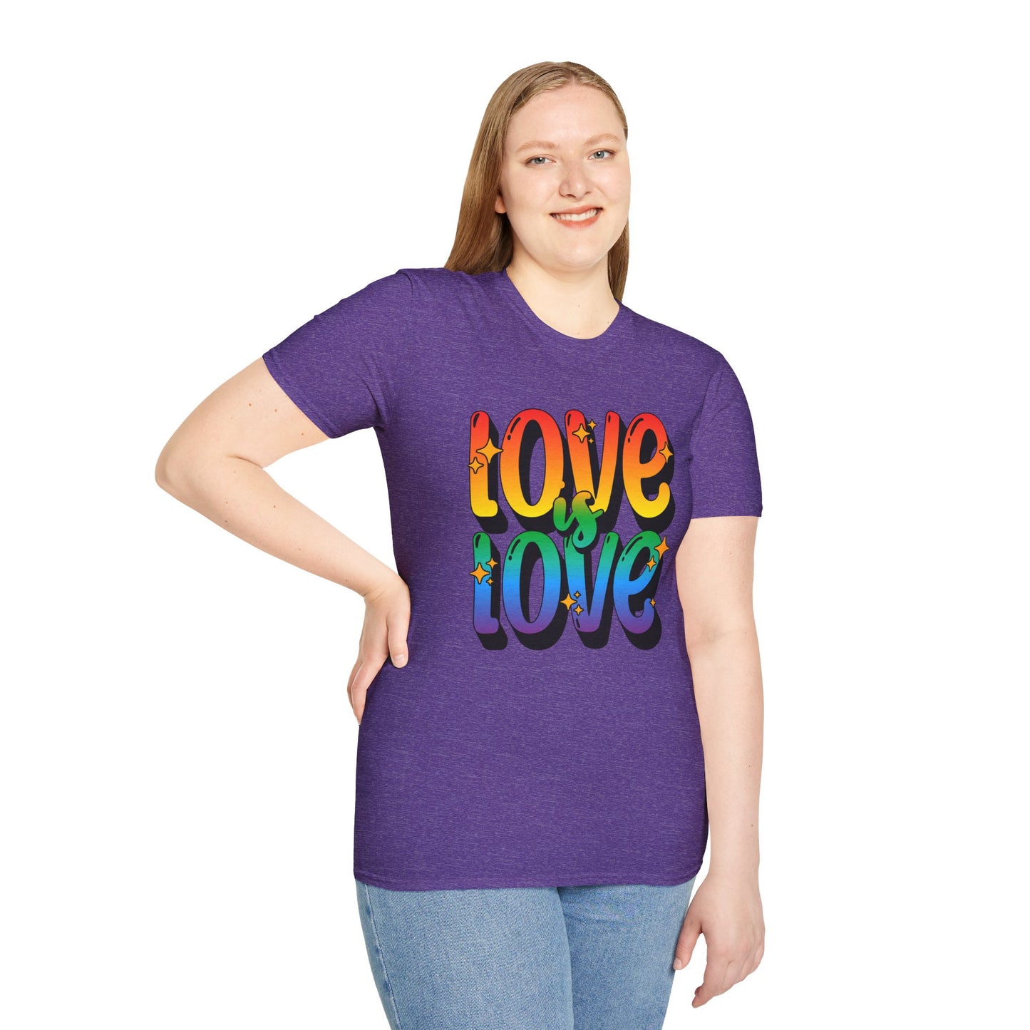 Love is Love Rainbow Unisex Graphic T-Shirt