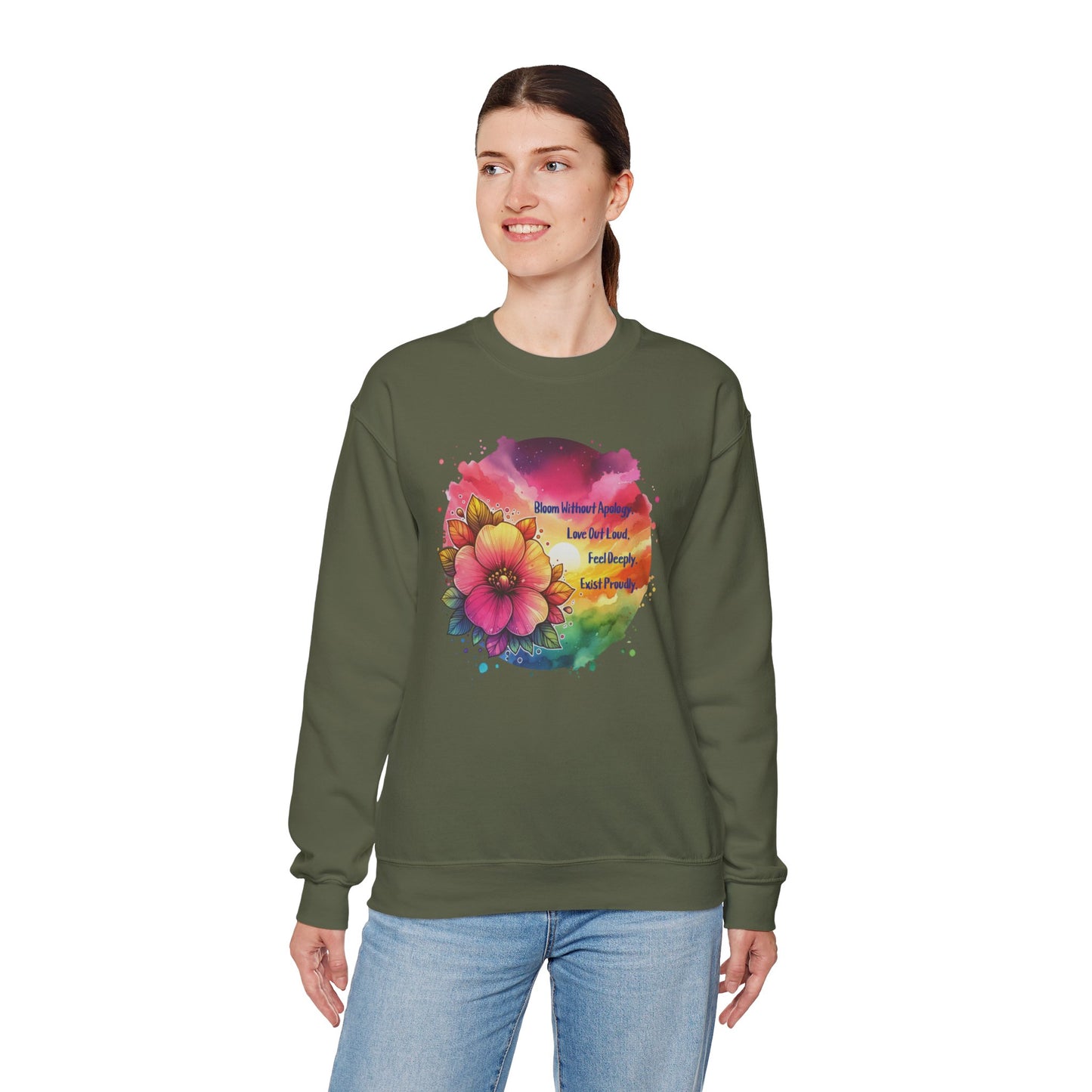 Bloom Without Apology Unisex Crewneck Sweatshirt