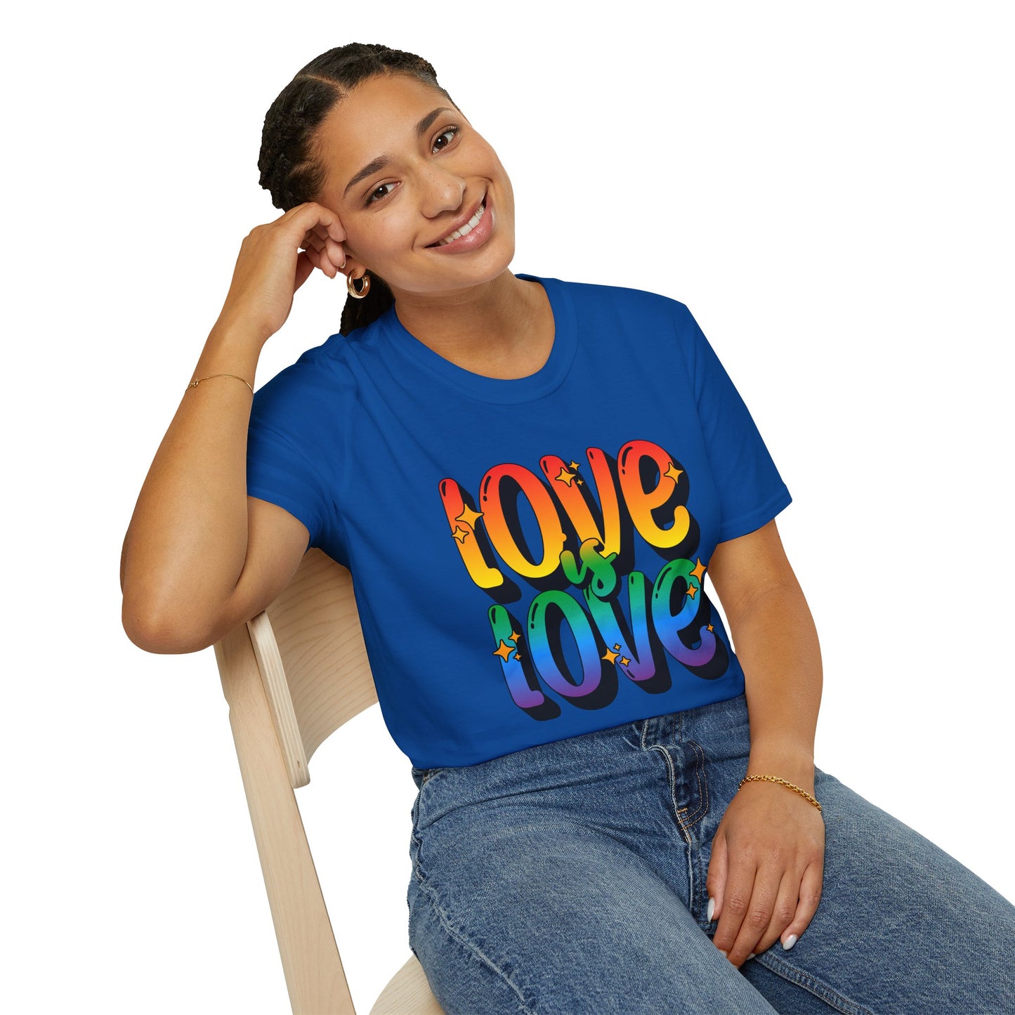 Love is Love Rainbow Unisex Graphic T-Shirt