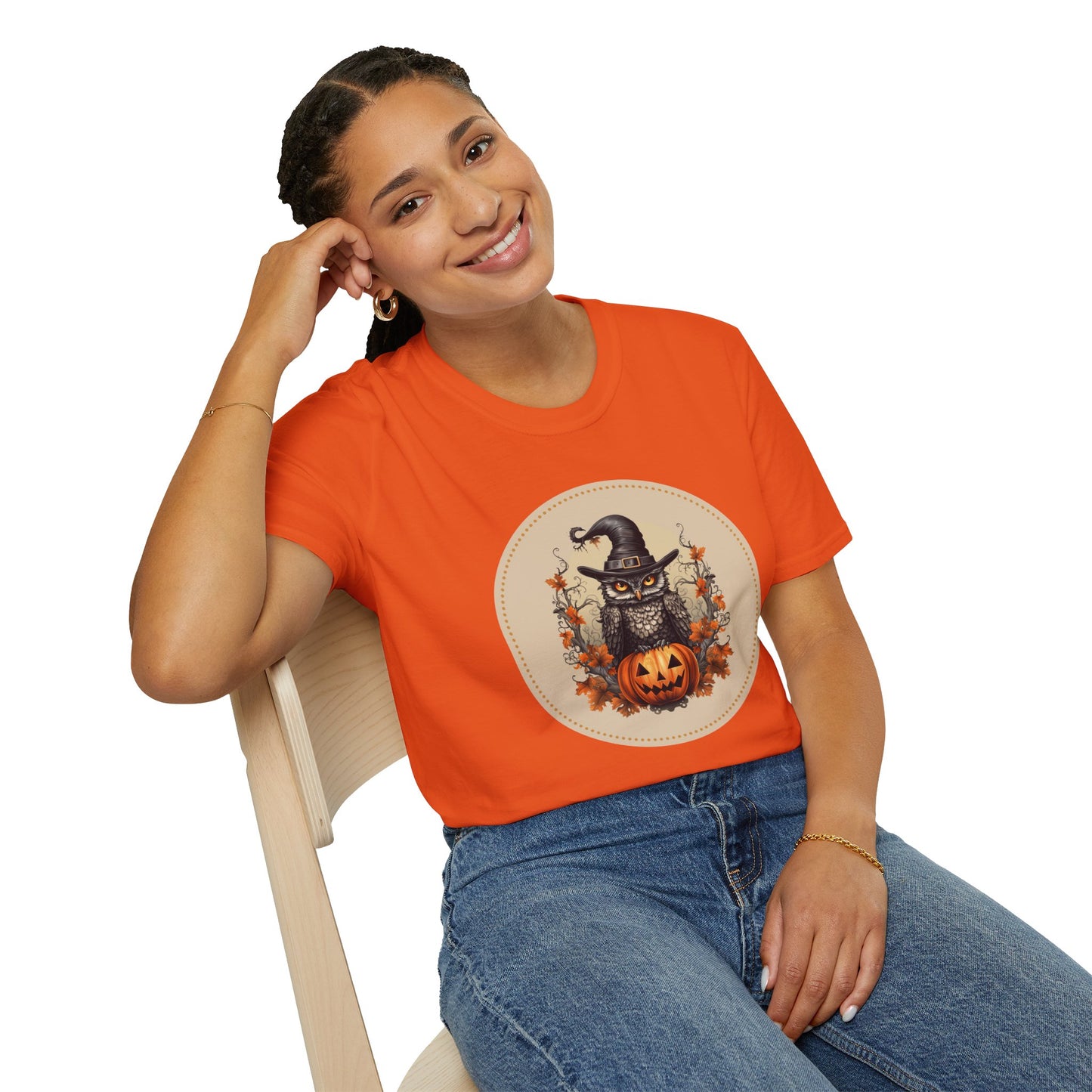 Halloween Owl Unisex Graphic T-Shirt