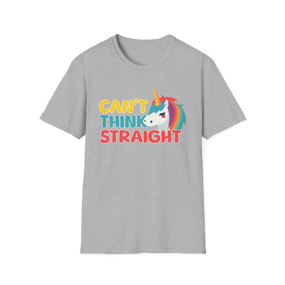 Unicorn Can't Think Straight Unisex Graphic T-Shirt