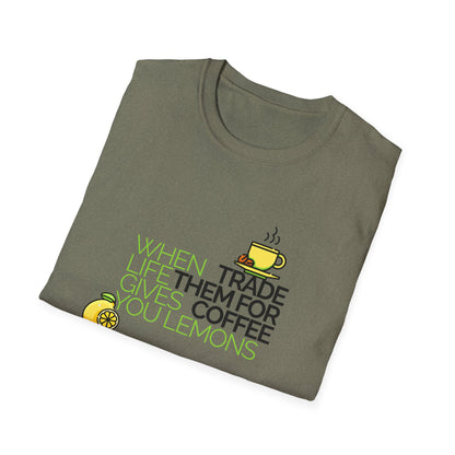Trade Lemons for Coffee Unisex Graphic T-Shirt