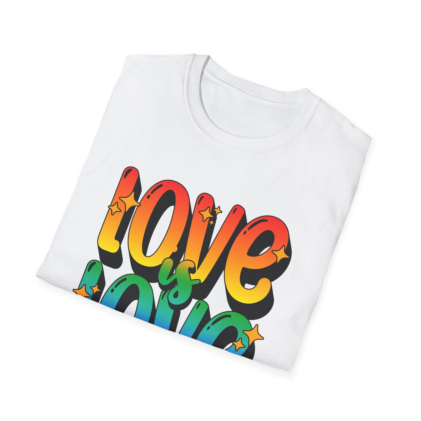 Love is Love Rainbow Unisex Graphic T-Shirt