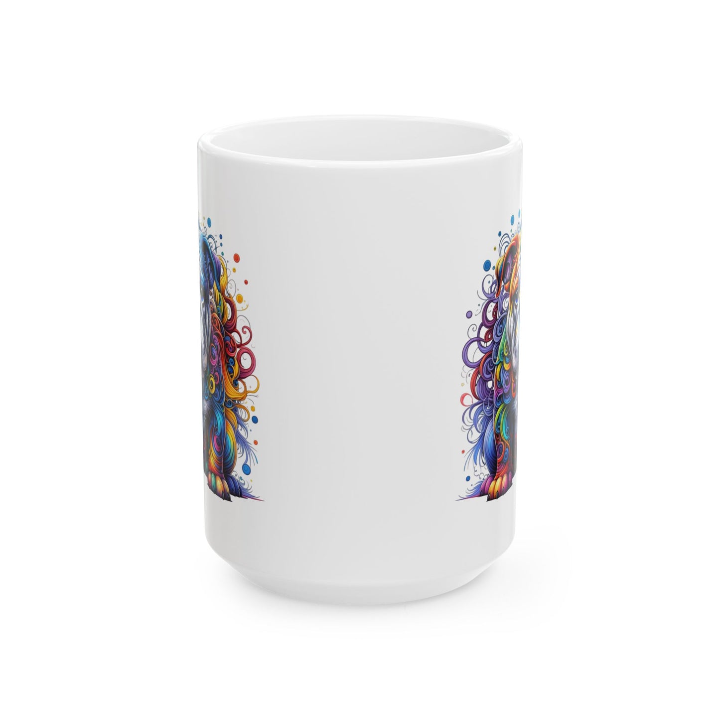 Colorful Bulldog Ceramic Mug