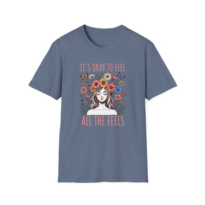 It's Okay to Feel All the Feels Unisex Graphic T-Shirt