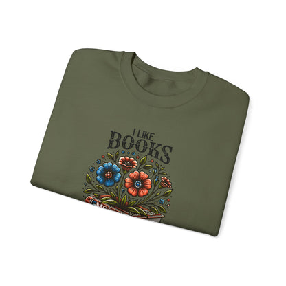 Books More Than People Crewneck Sweatshirt