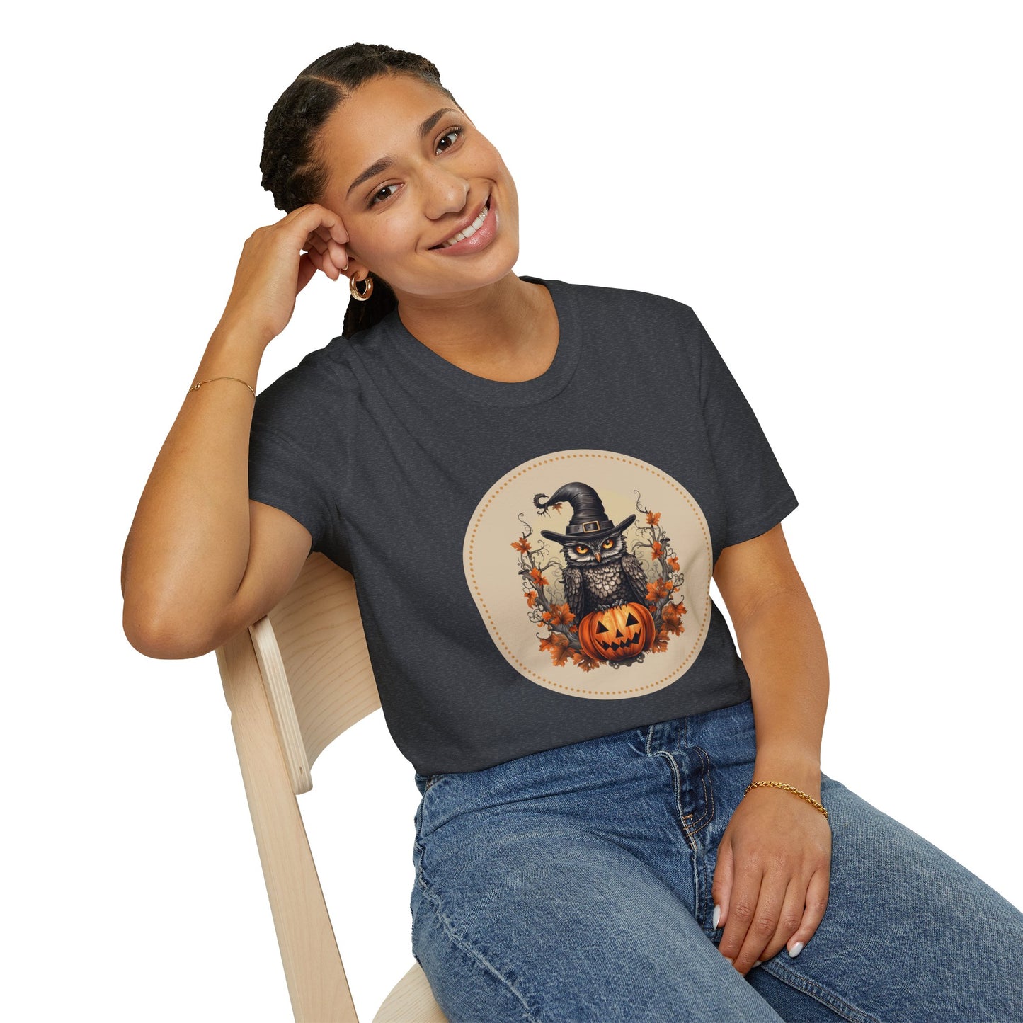 Halloween Owl Unisex Graphic T-Shirt