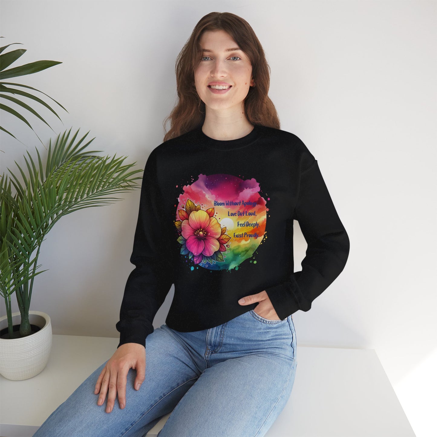 Bloom Without Apology Unisex Crewneck Sweatshirt