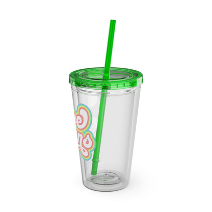 Love Wins 16oz. Insulated Tumbler with Straw