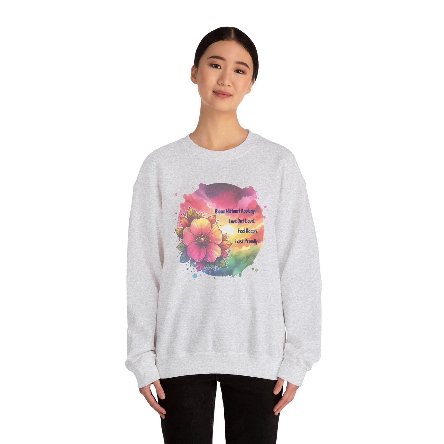 Bloom Without Apology Unisex Crewneck Sweatshirt