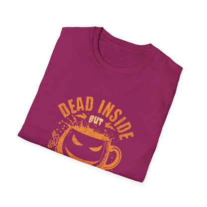 Dead Inside But Caffeinated Unisex Graphic T-Shirt