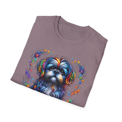 Colorful Shih Tzu Unisex Graphic T-Shirt