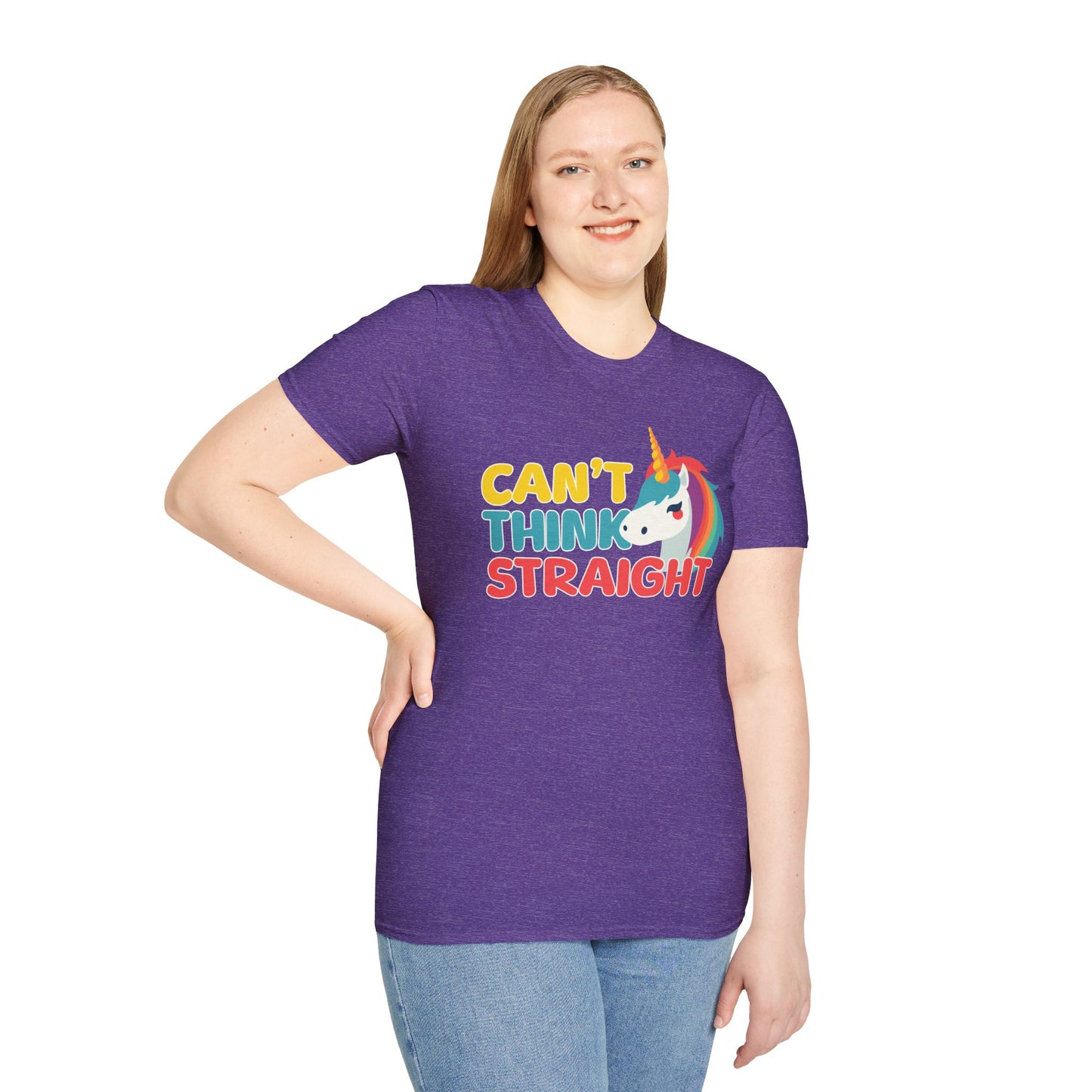 Unicorn Can't Think Straight Unisex Graphic T-Shirt