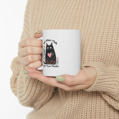 Pet More Cats Give Less F*cks Ceramic Mug