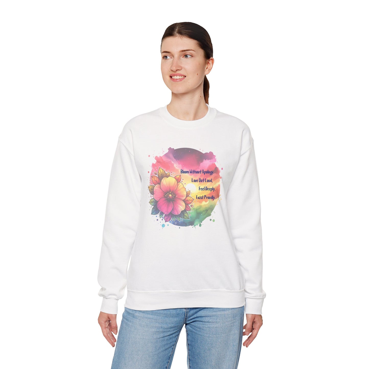 Bloom Without Apology Unisex Crewneck Sweatshirt