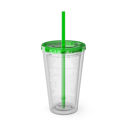 Too Gay for This World 16oz. Insulated Tumbler with Straw