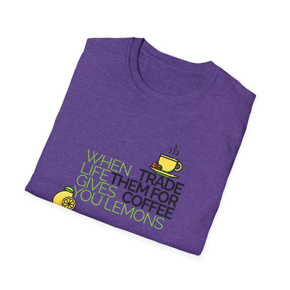 Trade Lemons for Coffee Unisex Graphic T-Shirt