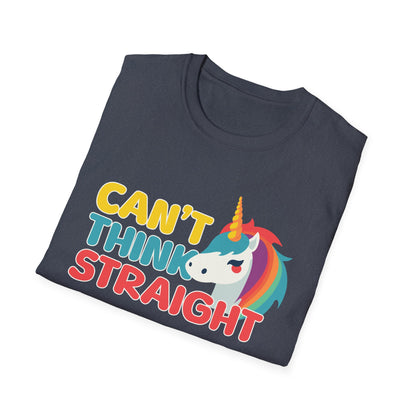 Unicorn Can't Think Straight Unisex Graphic T-Shirt