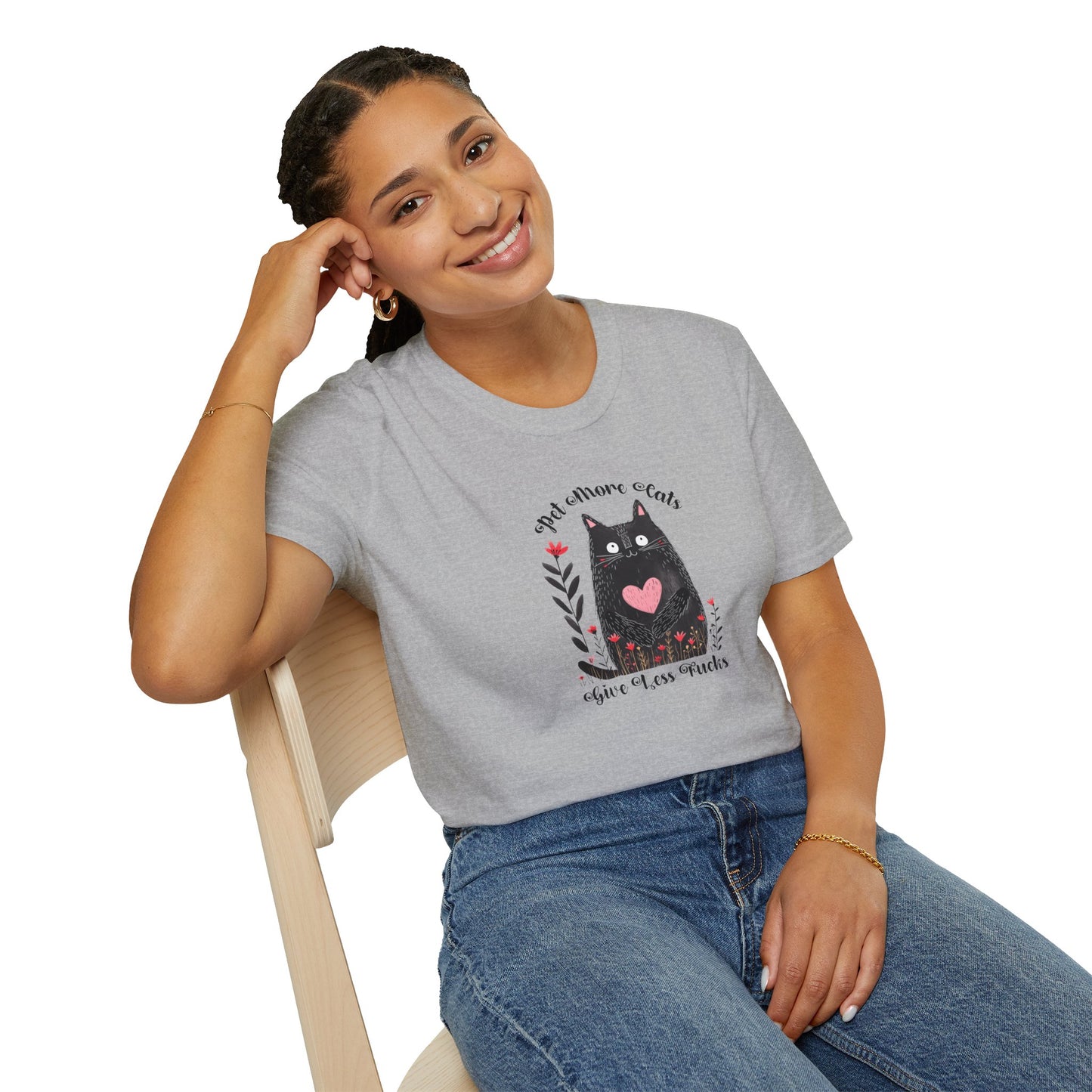 Pet More Cats Give Less F*cks Unisex T-Shirt