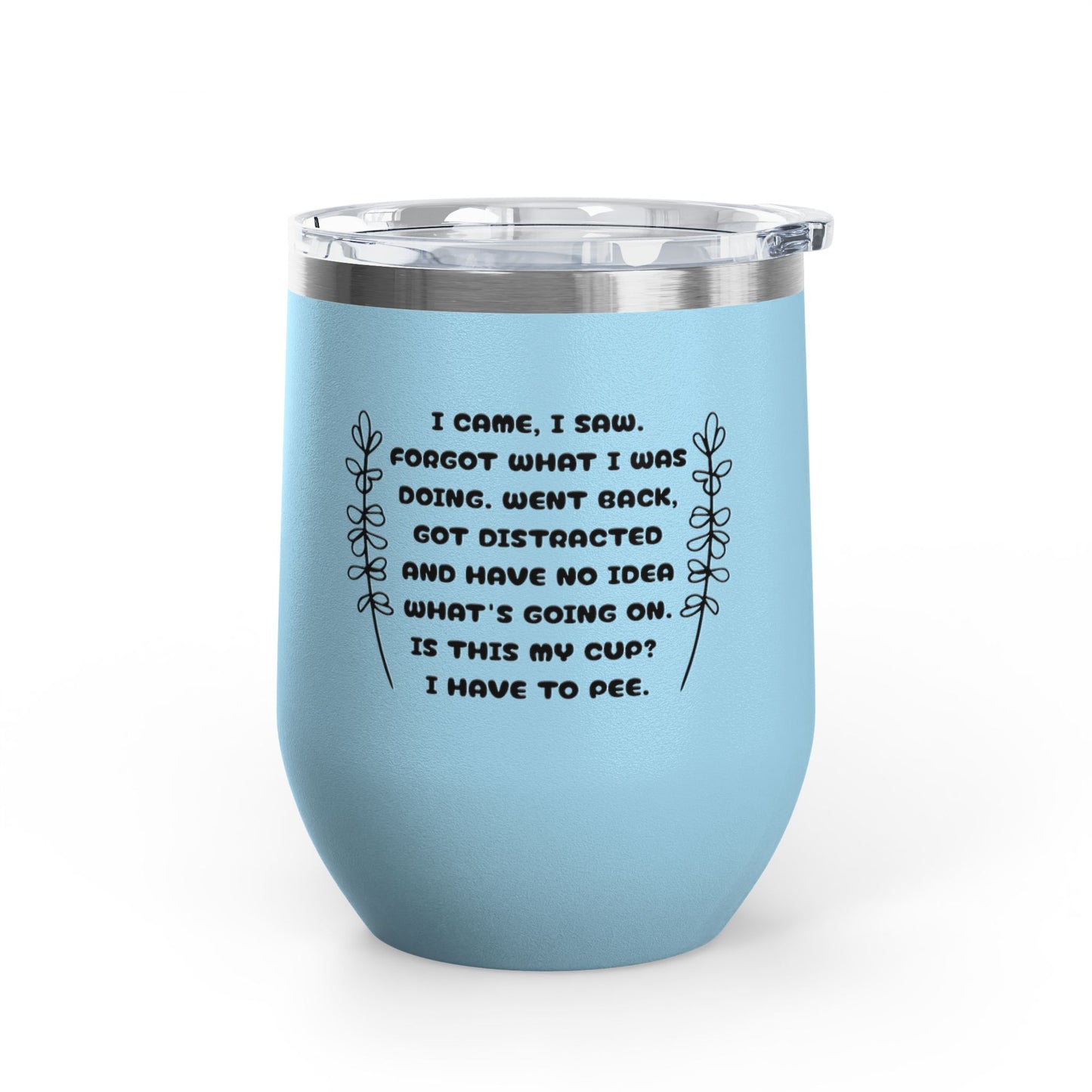 Scatterbrain 12oz Insulated Wine Tumbler