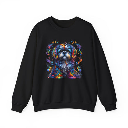 Colorful Shih Tzu Unisex Crewneck Sweatshirt