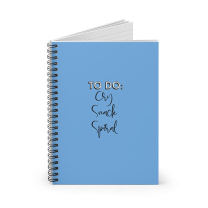 'To Do: Cry, Snack, Spiral' Journal Notebook