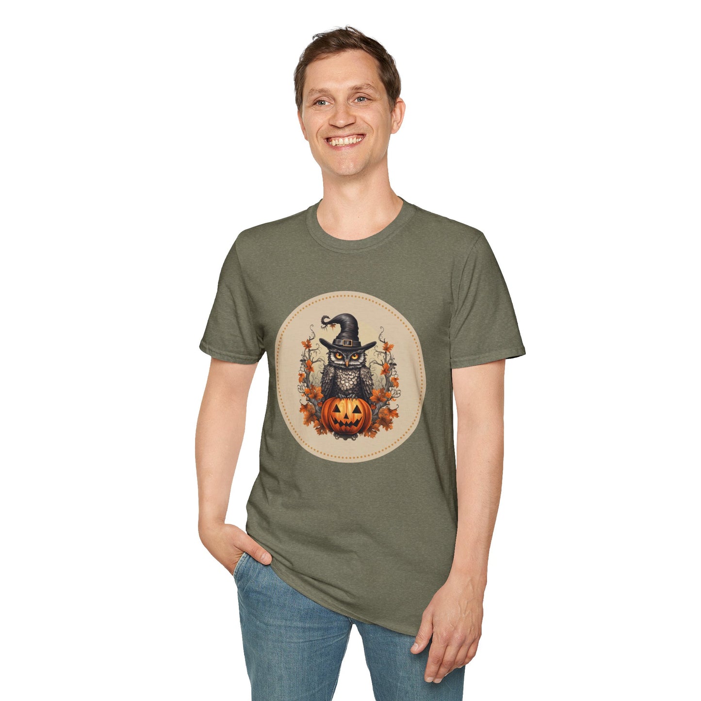 Halloween Owl Unisex Graphic T-Shirt