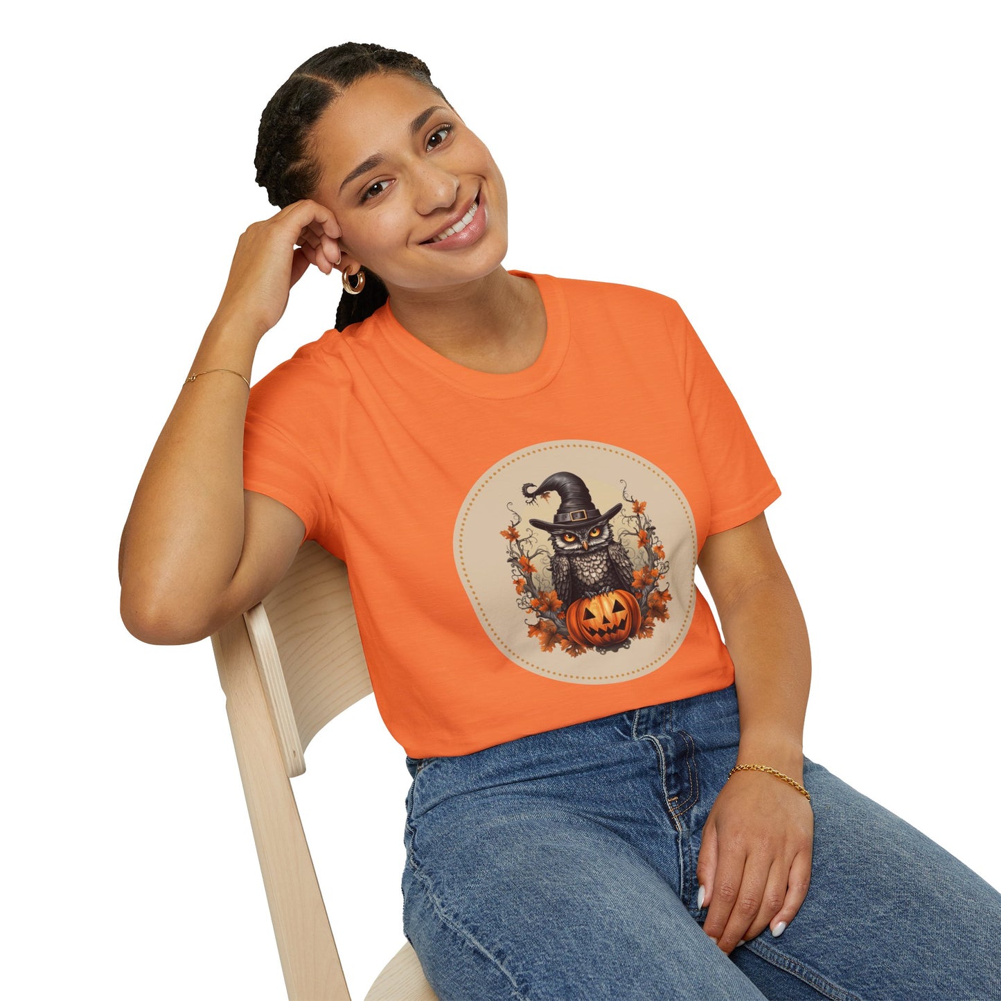 Halloween Owl Unisex Graphic T-Shirt