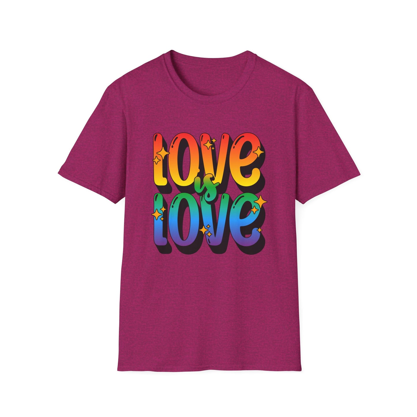 Love is Love Rainbow Unisex Graphic T-Shirt
