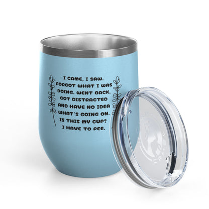 Scatterbrain 12oz Insulated Wine Tumbler